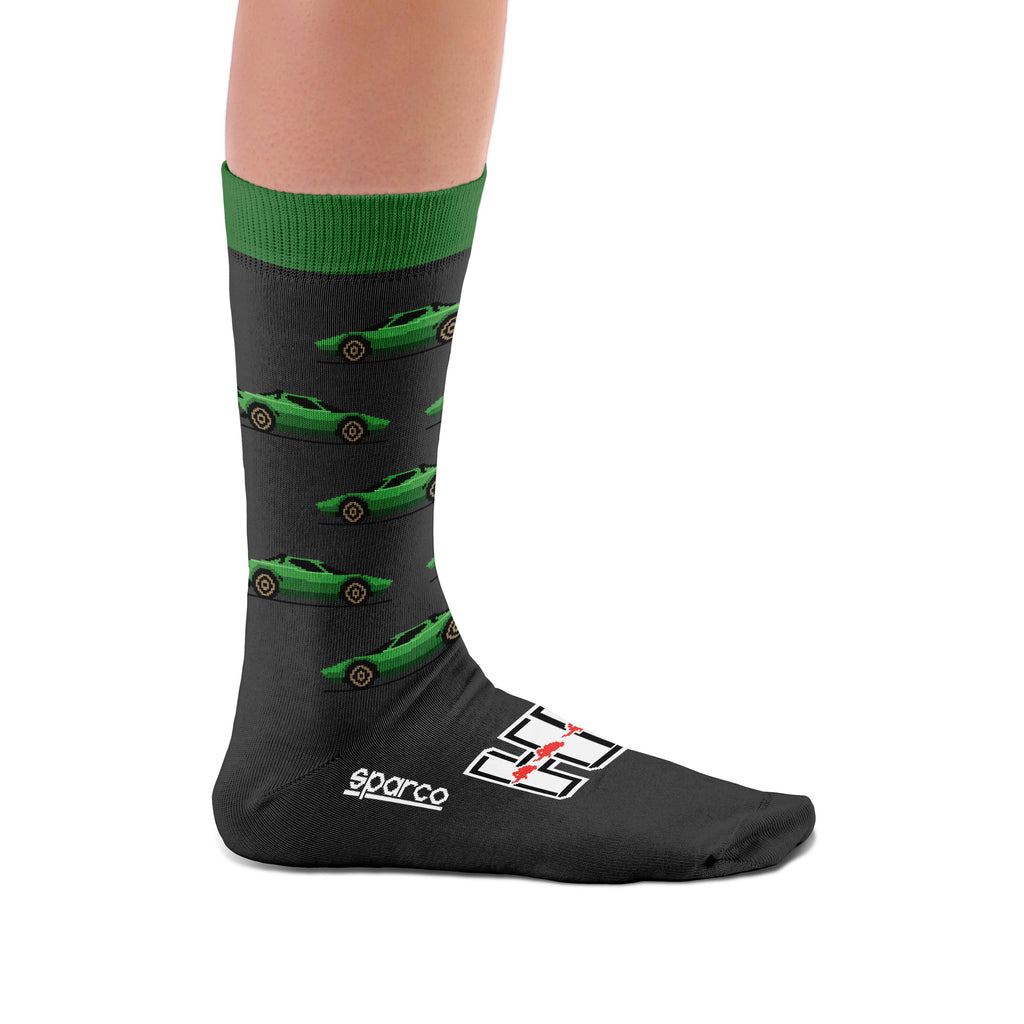Calcetines Sparco Lancia Stratos Negro/Verde Talla 41/46 - Sparco | APEXCORSE imagen 2