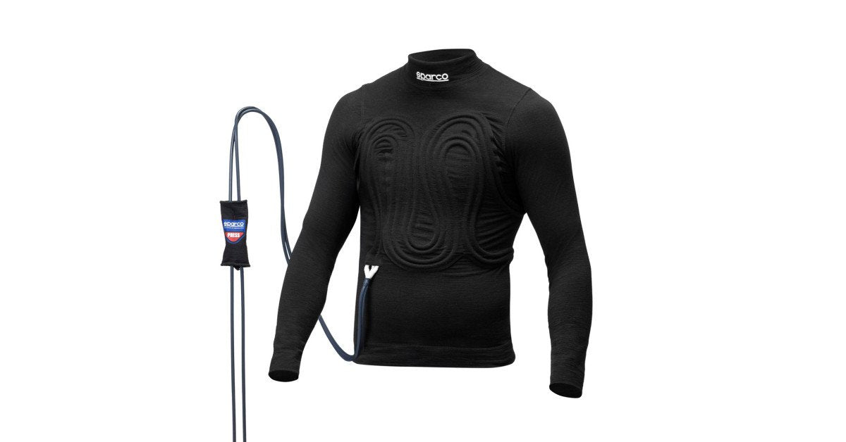 Camiseta Sparco Ignifuga Refrescante Full R586 Negra Talla S - Sparco original | APEXCORSE