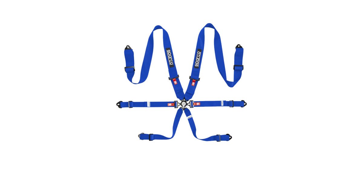 Arnes Sparco Competition H3Pd Acero FIA Azul - Sparco original | APEXCORSE