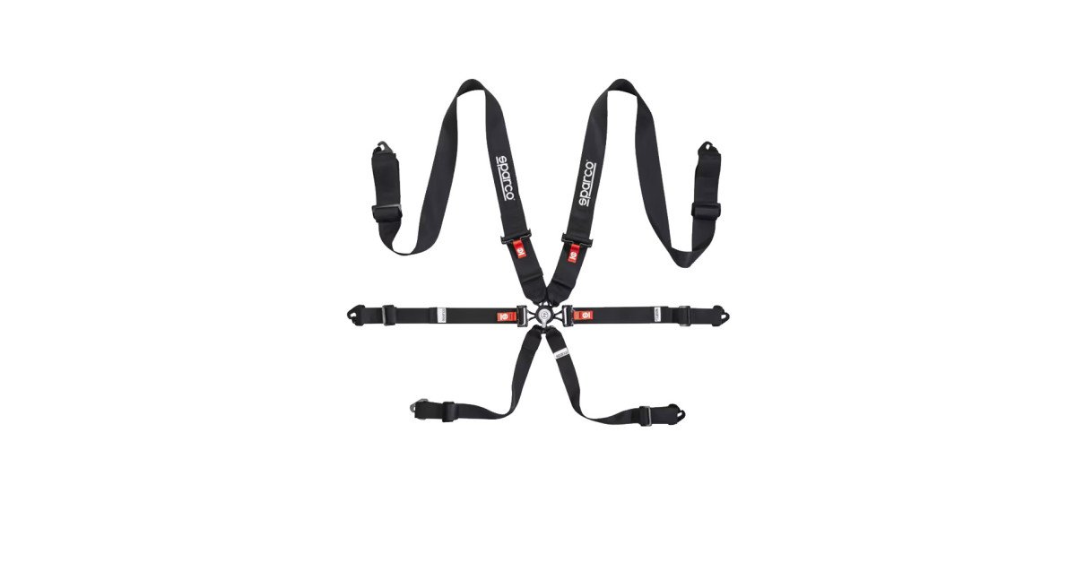 Arnes Sparco Competition H3Pd Acero FIA Negro - Sparco original | APEXCORSE