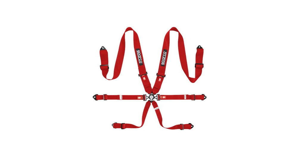 Arnes Sparco Competition H3Pd Acero FIA Rojo - Sparco original | APEXCORSE