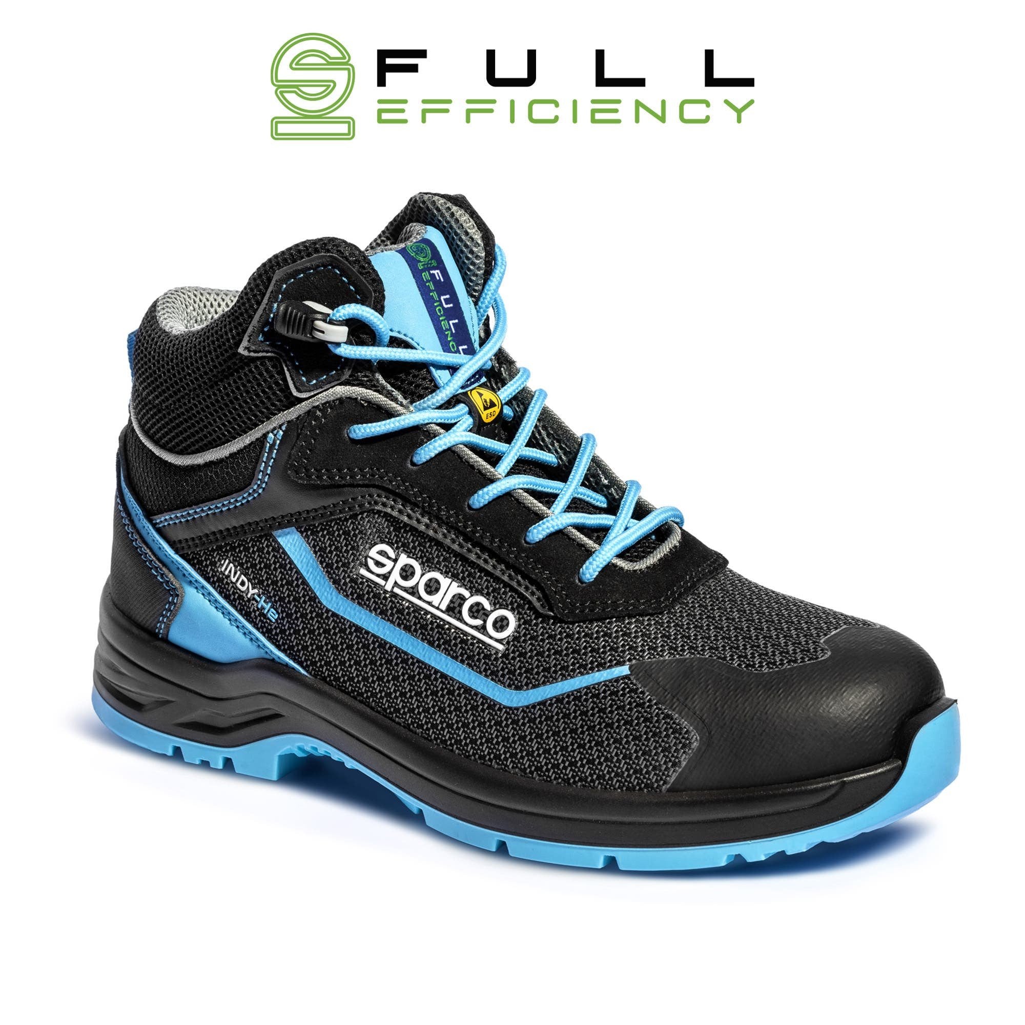 Zapato Seguridad Sparco Indy-He Negra/Celeste Talla 36 - Sparco original | APEXCORSE