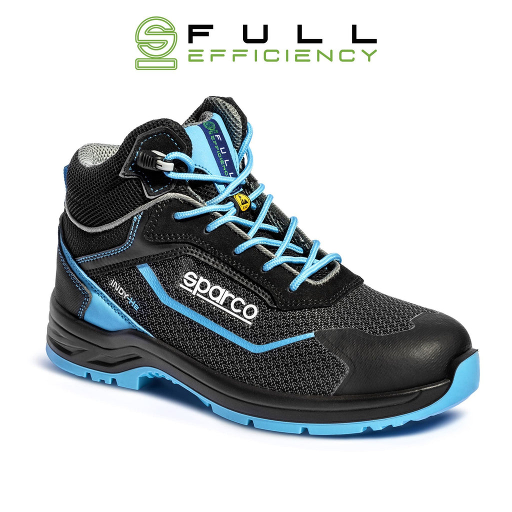 Zapato Seguridad Sparco Indy-He Negra/Celeste Talla 47 - Sparco original | APEXCORSE