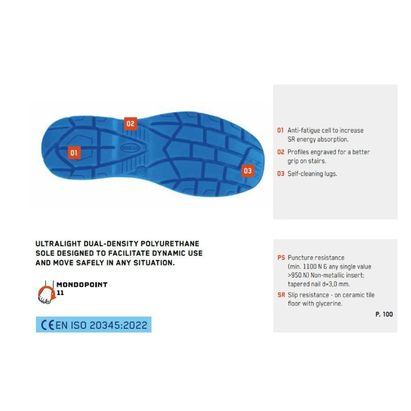 Zapato Seguridad Sparco Horizon S1Ps Esd Moreno 35 - Sparco | APEXCORSE imagen 4