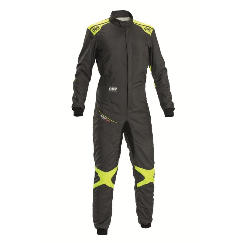 OMP TRAJE CARRERAS ONE EVO AIR FIA 8856-2018 GRIS HIERRO/AMARILLO FLUOR TALLA 64 - OMP original APEXCORSE imagen 1