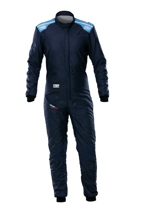 OMP TRAJE CARRERAS ONE EVO AIR FIA 8856-2018 AZUL MARINO/AZUL FRIO TALLA 56 - OMP original APEXCORSE imagen 1