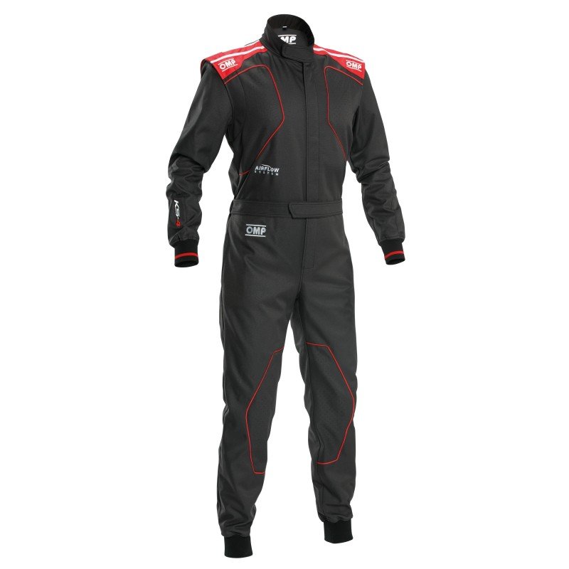 TRAJE KARTING OMP KS-4 MY2026 NEGRO/ROJO TALLA M - OMP original APEXCORSE imagen 1