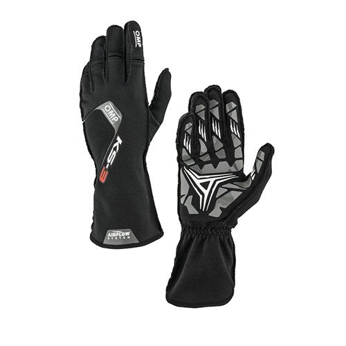 GUANTES OMP KARTING KS-3 MY2026 NEGRO TALLA 5 (NIÑOS) - OMP original APEXCORSE imagen 1