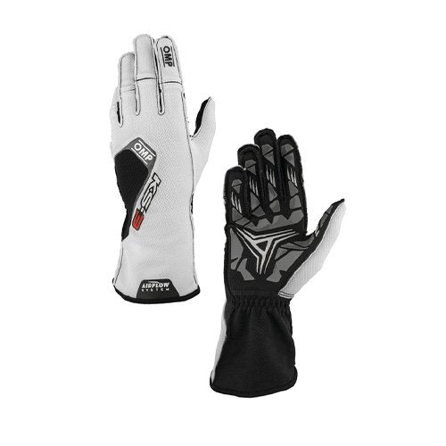 GUANTES OMP KARTING KS-3 MY2026 BLANCOS/NEGROS TALLA 4 (NIÑOS) - OMP original APEXCORSE imagen 1