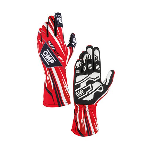 GUANTESOMP KARTING KS-4 ART ROJOS/BLANCOS TALLA 4 (NIÑOS) - OMP original APEXCORSE imagen 1