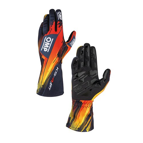 GUANTESOMP KARTING KS-4 ART NEGRO/NARANJA TALLA 6 (NIÑOS) - OMP original APEXCORSE imagen 1