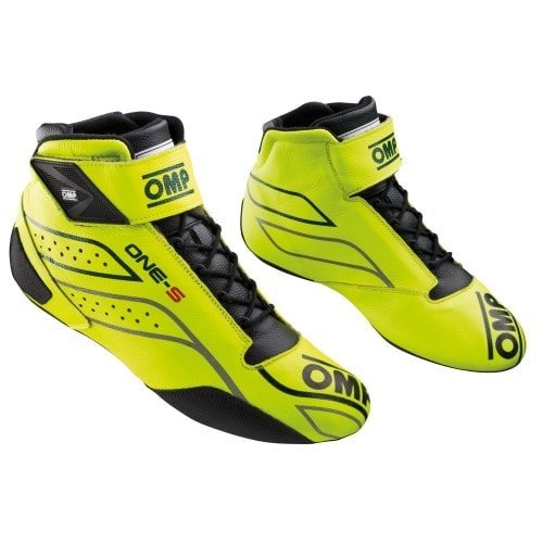 BOTINES OMP ONE-S FIA 8856-2018/SFI AMARILLO FLUOR TALLA 47 - OMP original APEXCORSE imagen 1