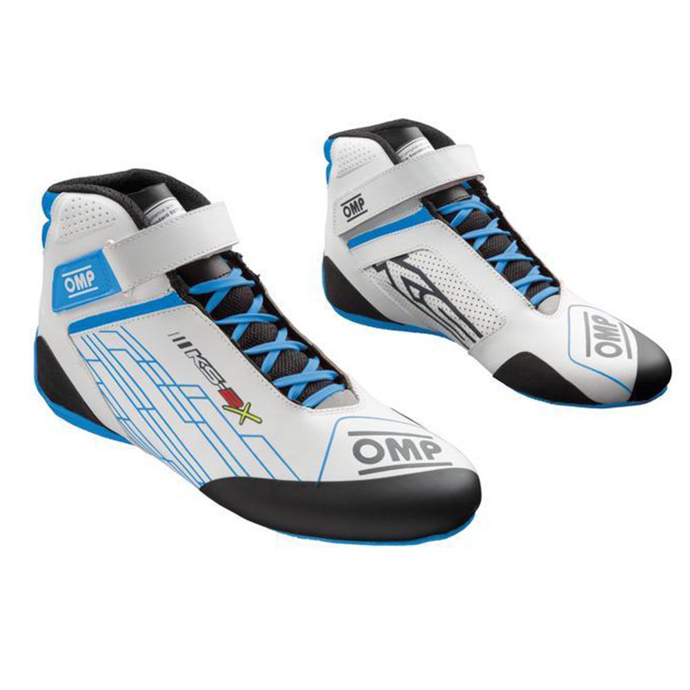 OMP KS-2X BOTINES KARTING FIA 8877-2022 BLANCO/CIAN TALLA 41 - OMP original APEXCORSE imagen 1
