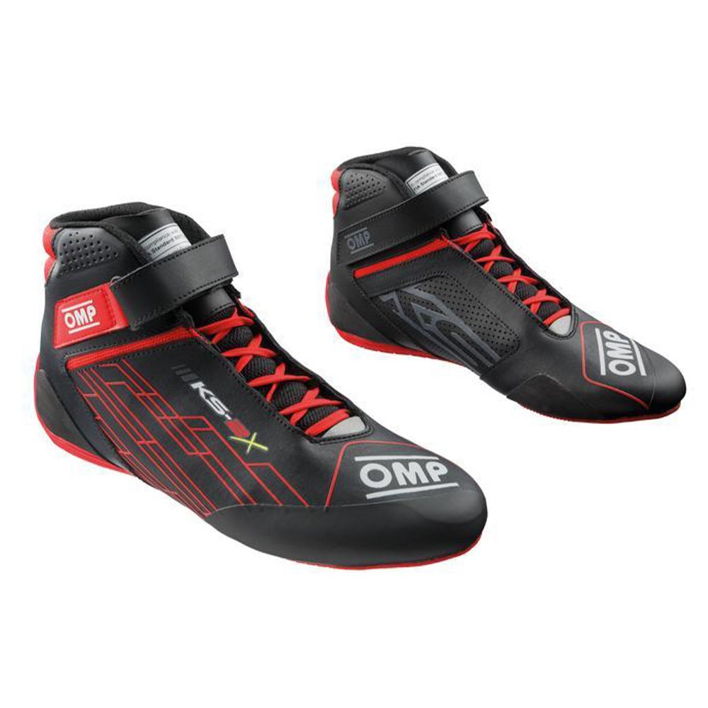 OMP KS-2X BOTINES KARTING FIA 8877-2022 NEGRO/ROJO TALLA 34 - OMP original APEXCORSE imagen 1