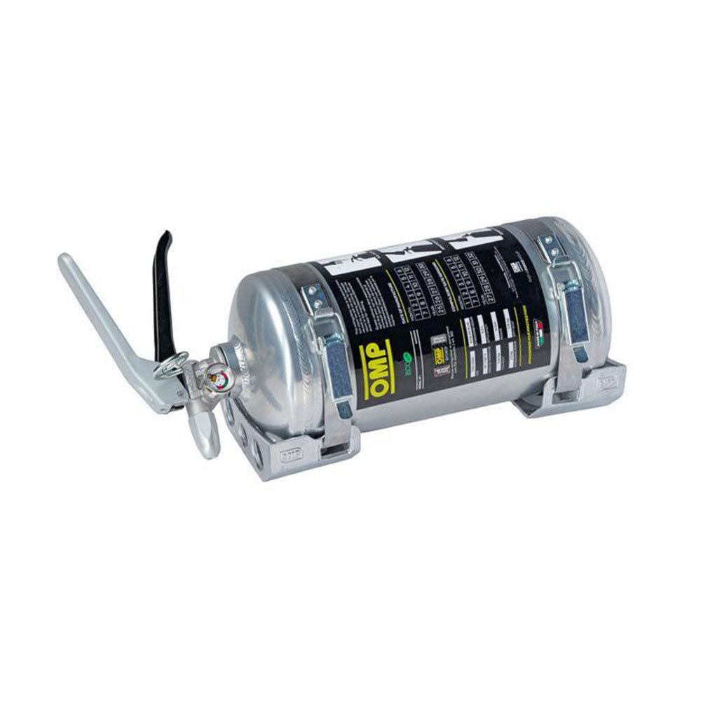 OMP EXTINTOR MANUAL DE ACERO ALUMINIO PLATA 2,4KG ECOLIFE PLUS - OMP original APEXCORSE imagen 3