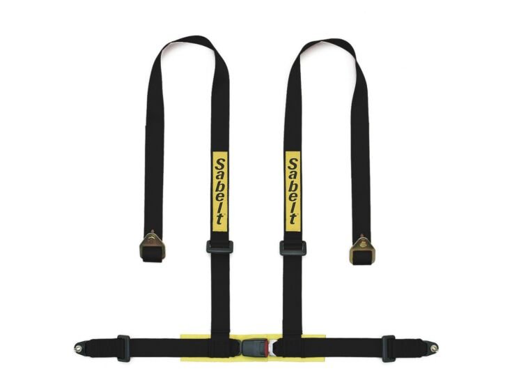 Arnés Clubman (Aprobado Por ECE) De 4 Puntos Incluye Almohadillas Negro - Sabelt original | APEXCORSE