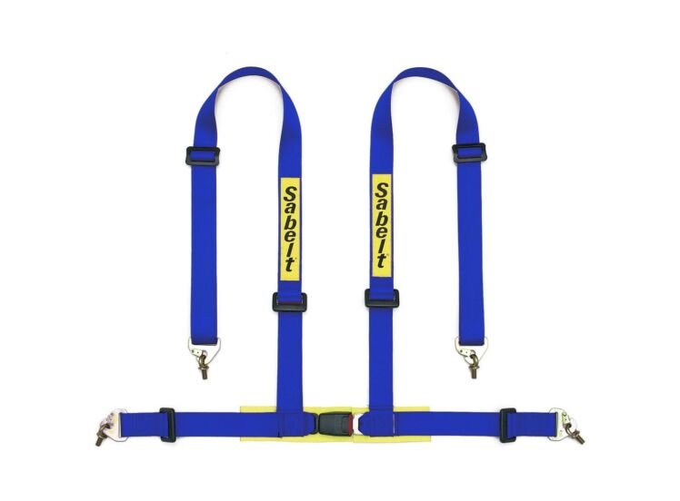 Arnés Clubman (Aprobado Por ECE) De 4 Puntos Incluye Almohadillas Azul - Sabelt original | APEXCORSE