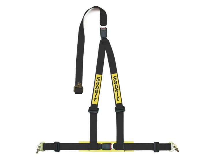 Arnés Clubman (Aprobado Por ECE) De 3 Puntos Incluye Almohadillas Negro - Sabelt original | APEXCORSE