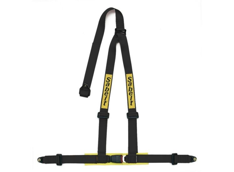 Arnés Clubman (Aprobado Por ECE) De 3 Puntos Incluye Almohadillas Negro - Sabelt original | APEXCORSE