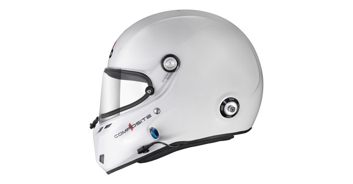 Sparco Casco Stilo St6F Composite Circuito Blanco Fia8859-24 Sa2025 Hans Blanco Fia8858-10-Talla 58 - Sparco | APEXCORSE imagen 4
