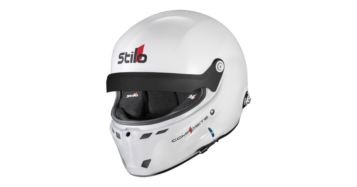 Sparco Casco Stilo St6Gt Composite Circuito Blanco Fia8859-24 Sa2025 Hans Blanco Fia8858-10-Talla 63 - Sparco | APEXCORSE imagen 2