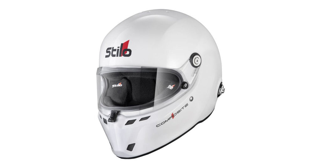 Sparco Casco Stilo St6Fn Composite Blanco Fia8859-24 Sa2025 Hans Blanco Fia8858-10-Talla 59 - Sparco | APEXCORSE imagen 2