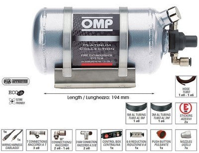 OMP BOTELLA PARA SISTEMA DE EXTINTOR CEFAL3 - OMP original APEXCORSE imagen 1
