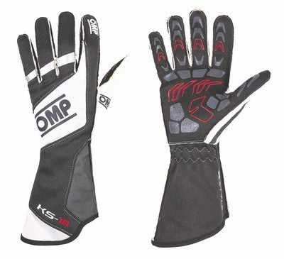 GUANTES OMP KS-1R NEGRO/BLANCO/PLATA TALLA XS - OMP original APEXCORSE imagen 1