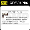 OMP CONEXIÓN FINAL 1/8 ". 90 ° FORMA - OMP original APEXCORSE imagen 1
