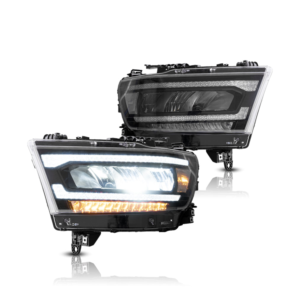 Faros delanteros VLAND 19-24 Dodge Ram 1500 5th Gen (DT) LED Reflection Bowl — LED E-Mark | imagen 3