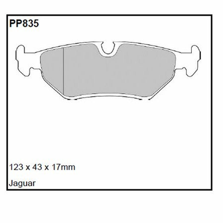 Pastillas de freno Black Diamond Rayado 12 BDPP835 para Jaguar Sovereign (83-94)