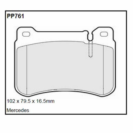 Pastillas de freno Black Diamond Rayado 12 BDPP761 para Mercedes C-Class (W203/T203/C203) Note: Alternative Discs For C Class Models Fitted With The Optional Sports Package