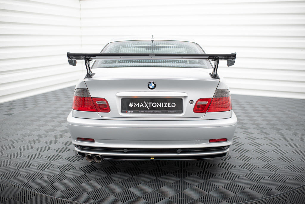 Maxton Design Alerón de carbono With External Brackets Uprights para BMW 3 Coupe E46 - imagen 1