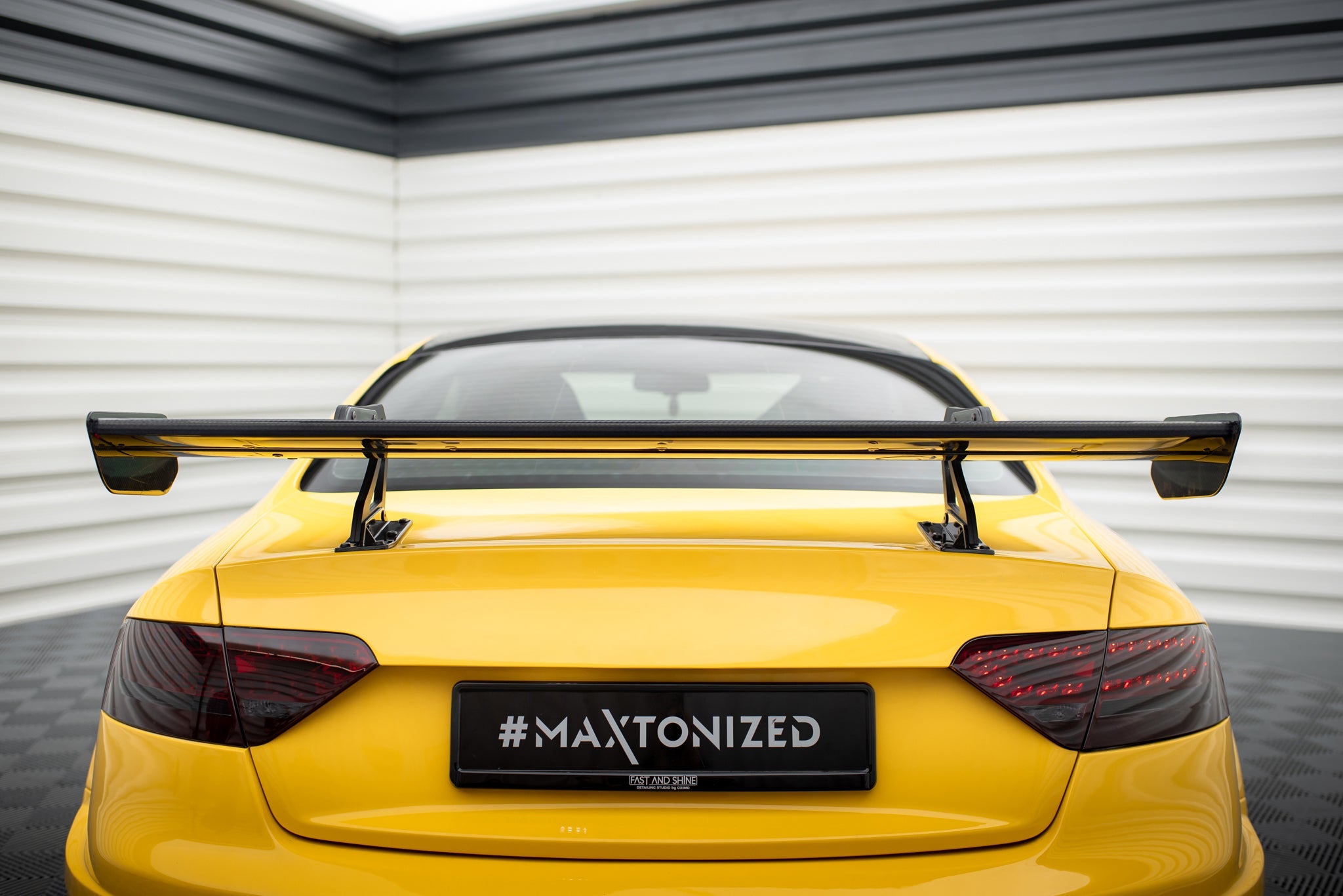 Maxton Design Alerón de carbono With Upper Swan Mounting para Audi A5 Coupe 8T - imagen 1