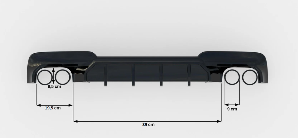 Maxton Design Difusor trasero V.2 para BMW 5 M-Pack F10 / F11 (Version with two double Exhausts) - imagen 6
