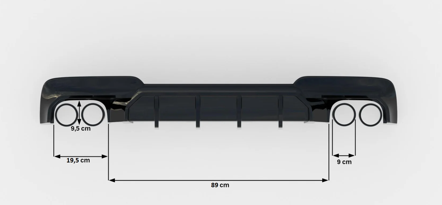 Maxton Design Difusor trasero V.2 para BMW 5 M-Pack F10 / F11 (Version with two double Exhausts) - imagen 6