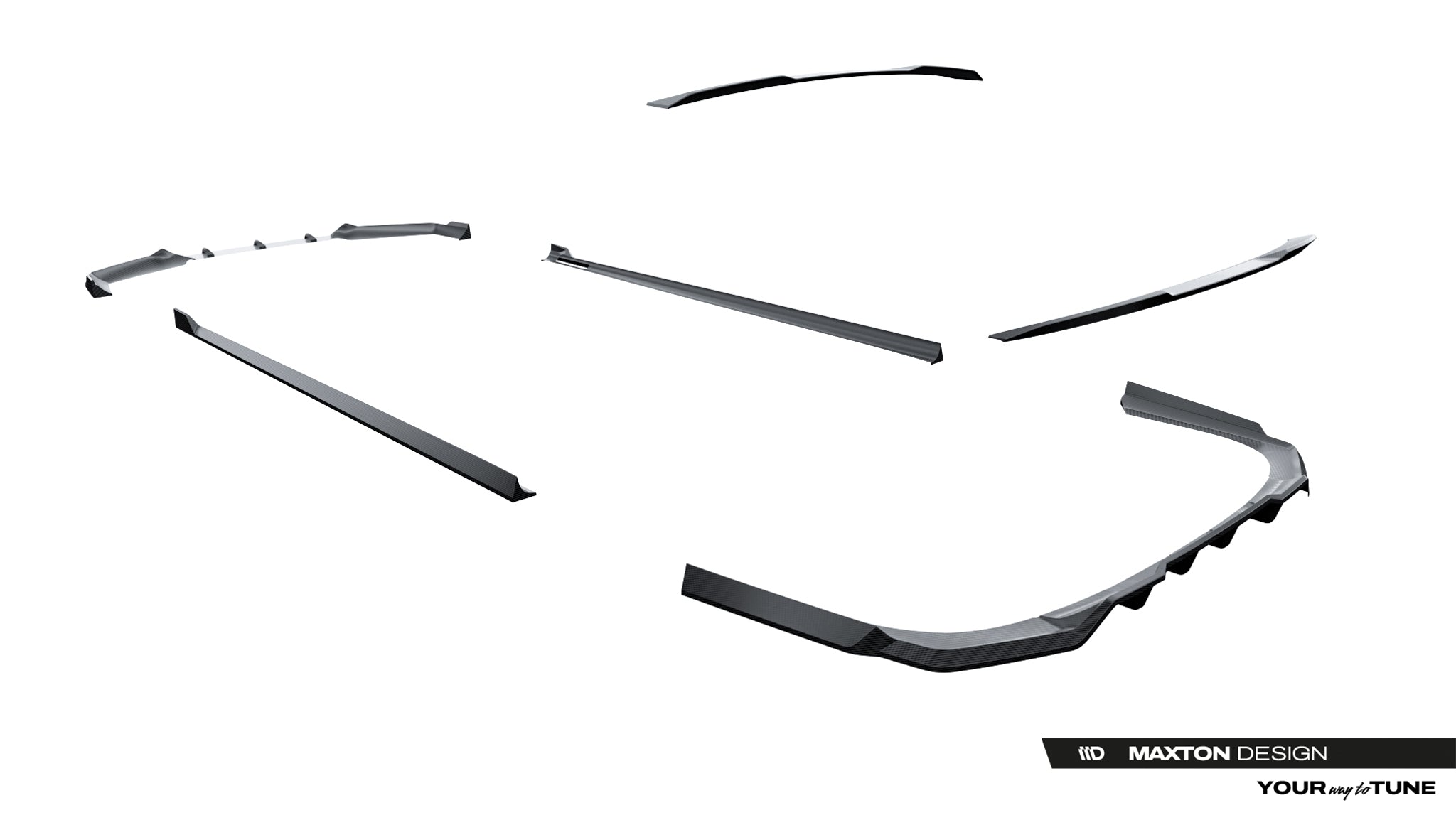 Maxton Design Set of Prepreg Carbon Fiber Splitters para BMW 7 / i7 M-Pack G70 - imagen 21