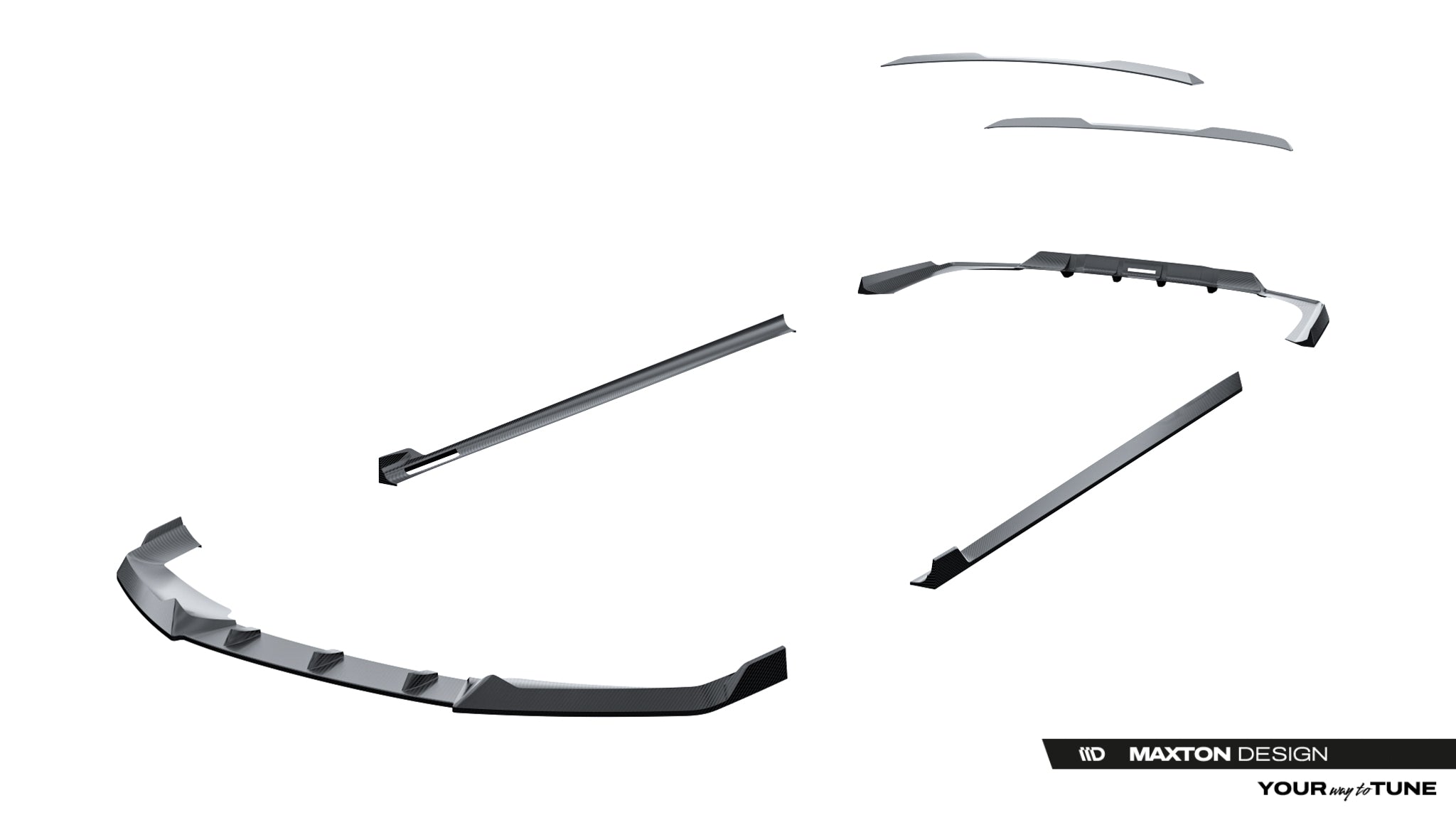 Maxton Design Set of Prepreg Carbon Fiber Splitters para BMW 7 / i7 M-Pack G70 - imagen 19