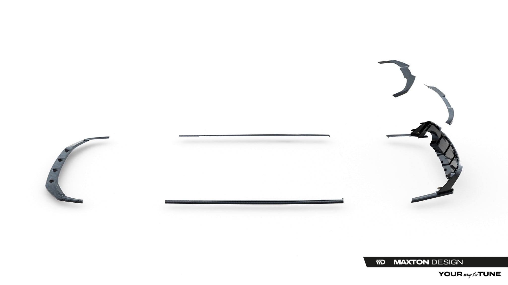 Maxton Design Set Of Prepreg Carbon Fiber Splitters para Audi RS6 C8 / C8 Facelift - imagen 19