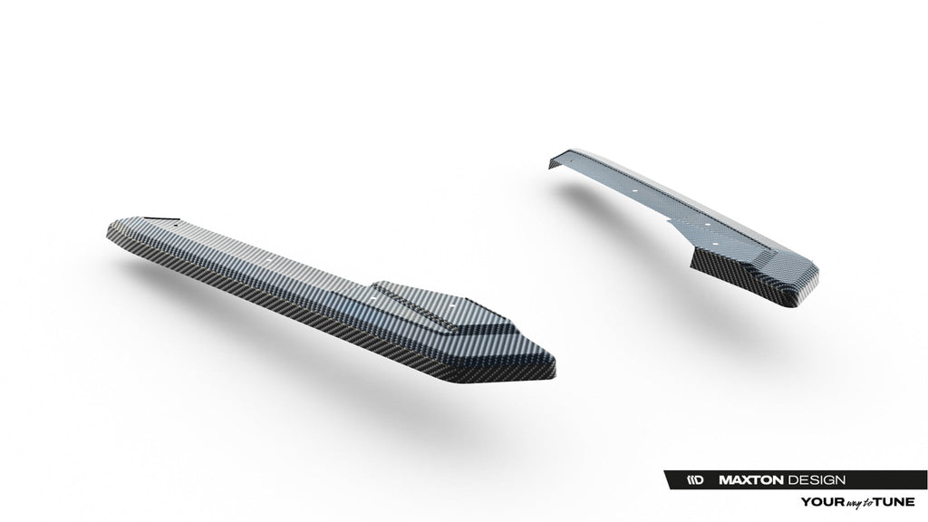 Maxton Design Splitters laterales traseros de fibra de carbono pre-preg para Audi RS6 C8 / C8 Facelift - imagen 4