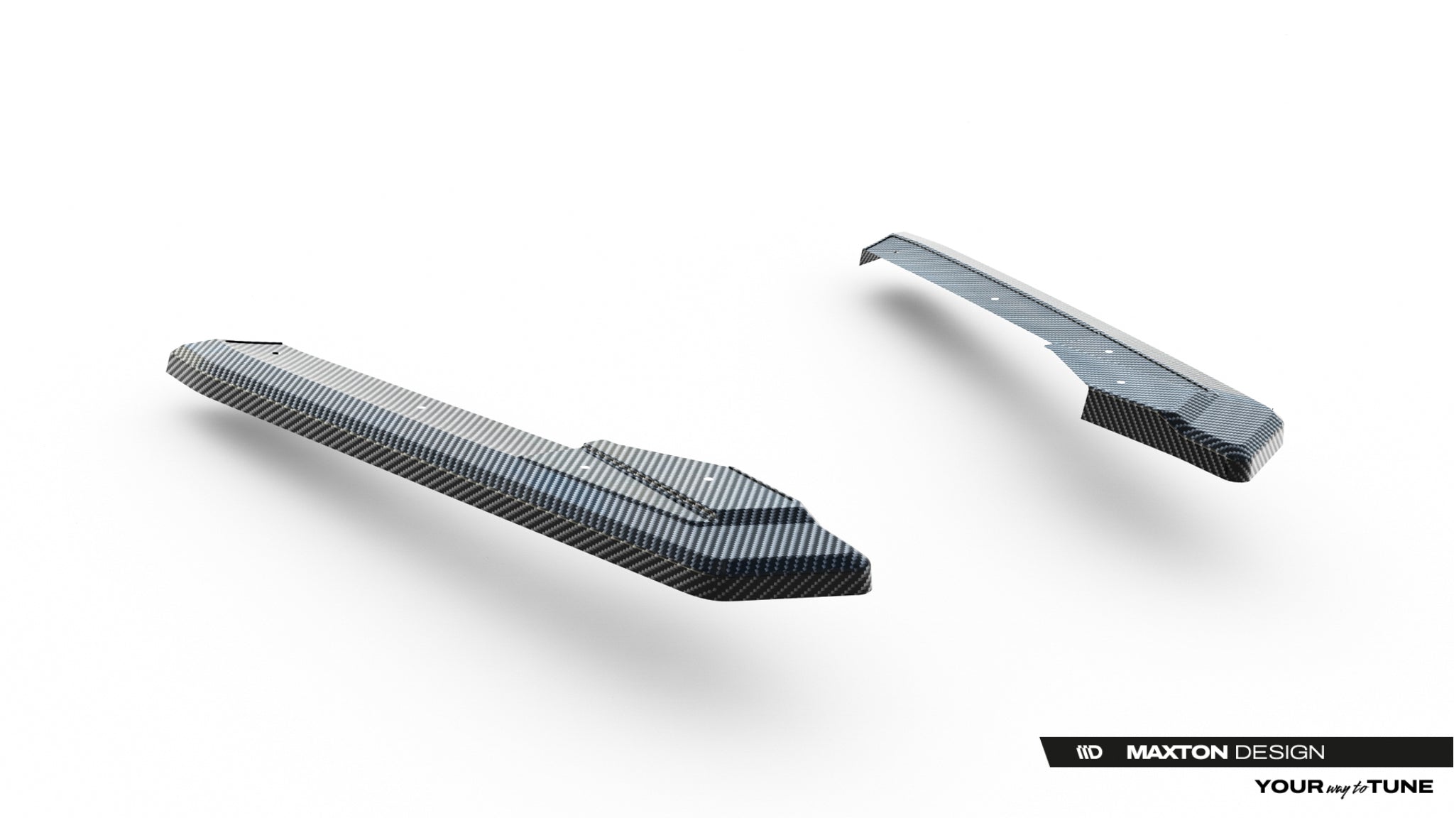 Maxton Design Splitters laterales traseros de fibra de carbono pre-preg para Audi RS6 C8 / C8 Facelift - imagen 4