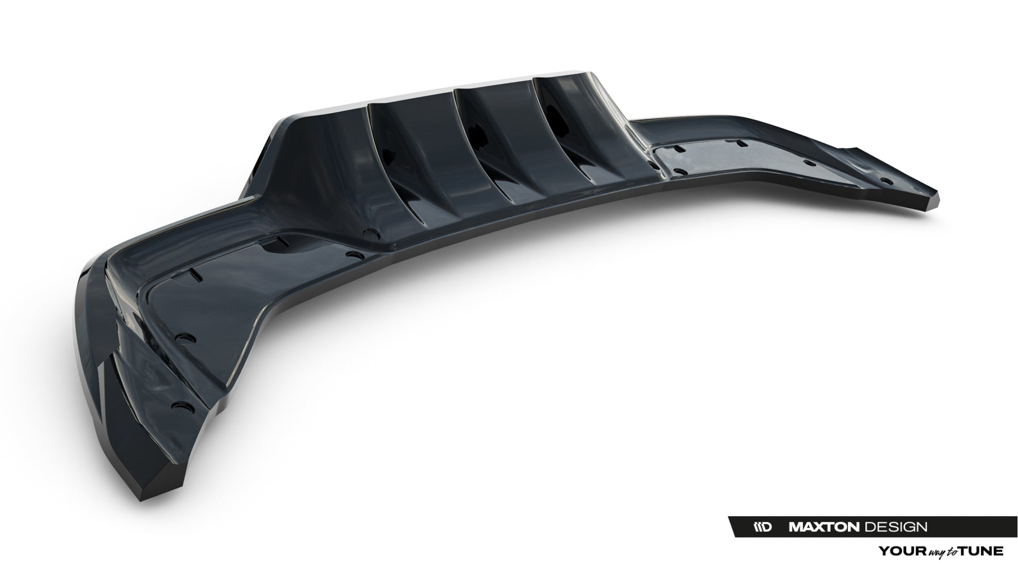 Maxton Design Splitter trasero (with vertical bars) V.2 para Cupra Leon Hatchback Mk1 Facelift - imagen 5