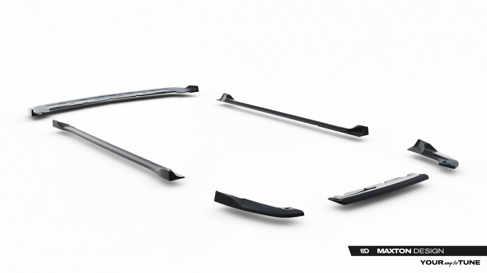 Maxton Design Set Of Splitters para Dodge Challenger SRT Hellcat Widebody Mk3 - imagen 15