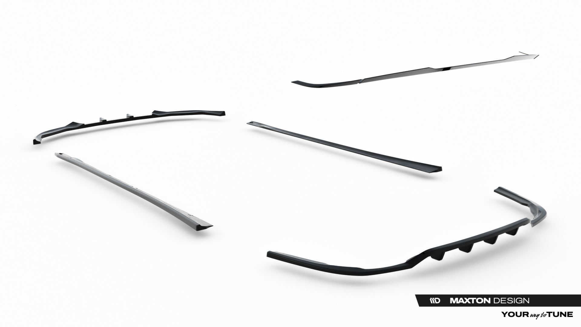 Maxton Design Set Of Splitters para Dodge Charger RT Mk7 Facelift - imagen 19