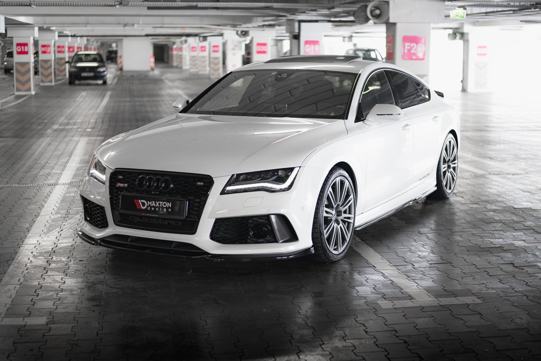 Maxton Design Splitter delantero V.3 para Audi RS7 C7 - imagen 1