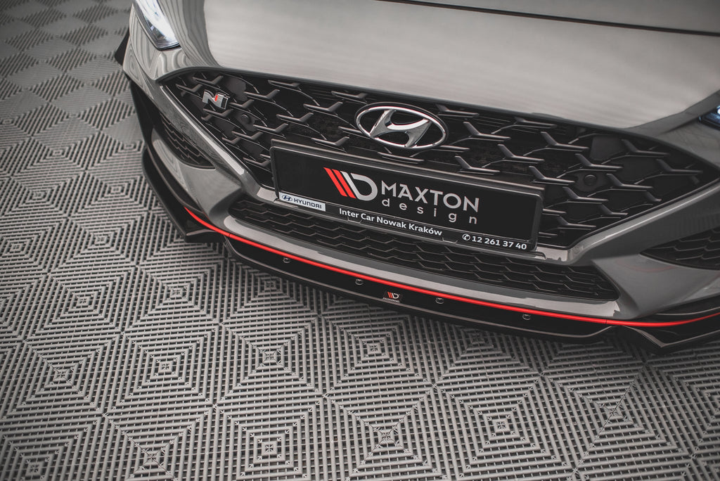 Maxton Design Splitter delantero V.1 + Flaps para Hyundai I30 N / I30 N-Line Hatchback/Fastback Mk3 Facelift - imagen 3