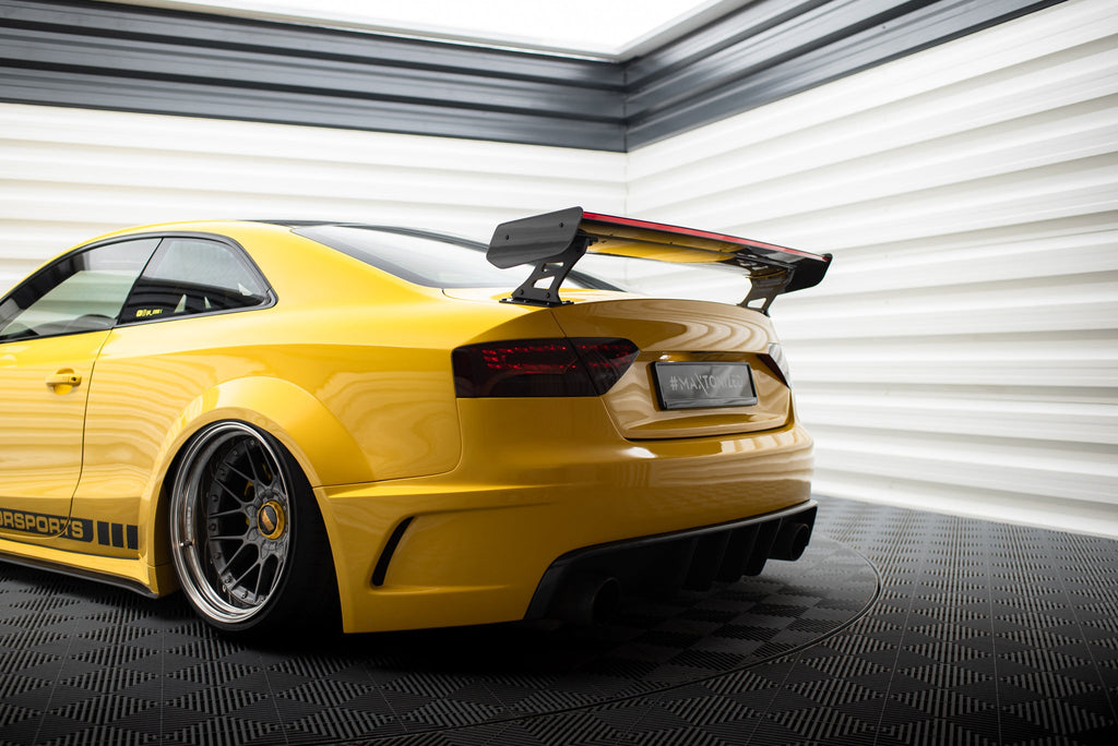Maxton Design Alerón de carbono With External Brackets Uprights + LED para Audi A5 Coupe 8T - imagen 9