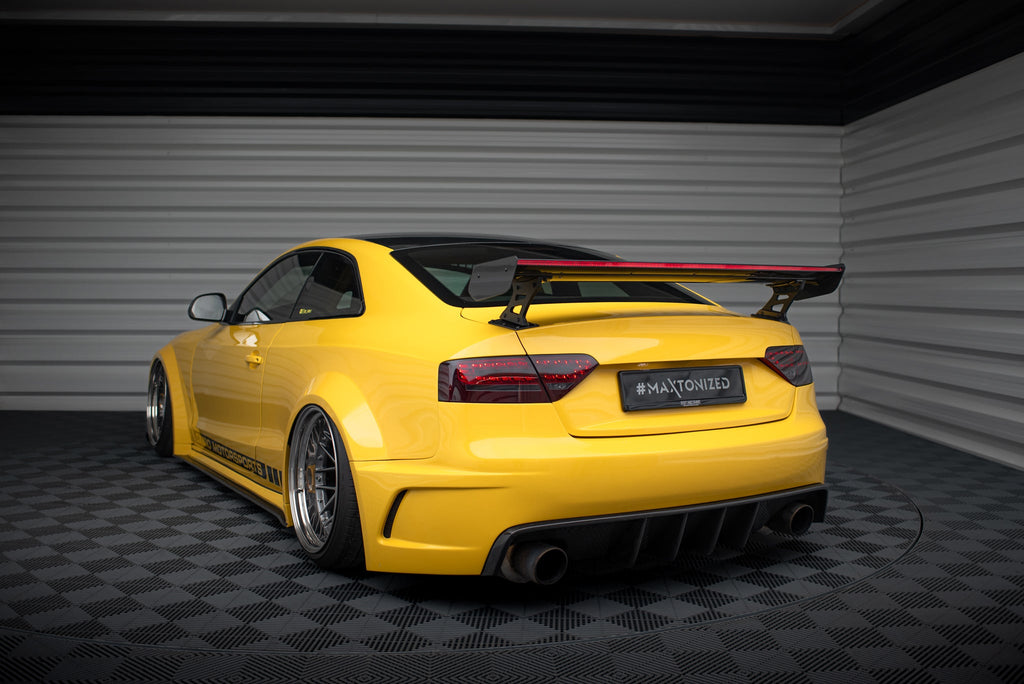 Maxton Design Alerón de carbono With External Brackets Uprights + LED para Audi A5 Coupe 8T - imagen 5