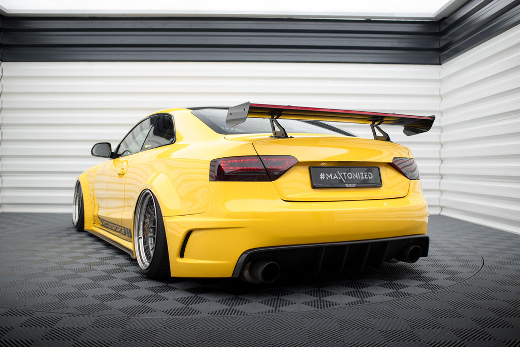 Maxton Design Alerón de carbono With Upper Swan Mounting + LED para Audi A5 Coupe 8T - imagen 11