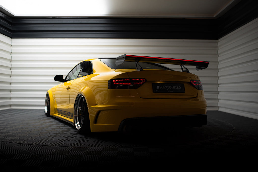 Maxton Design Alerón de carbono With Upper Swan Mounting + LED para Audi A5 Coupe 8T - imagen 4